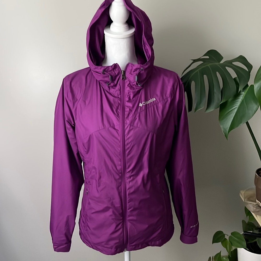 Columbia Womens Light Rain Jacket Sz M